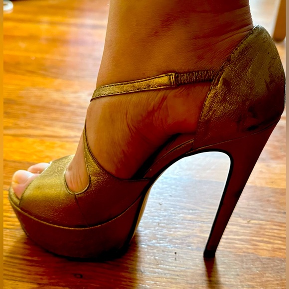 Old Gold sandal Luiza Barcelos, used and number 6 - Picture 4 of 5